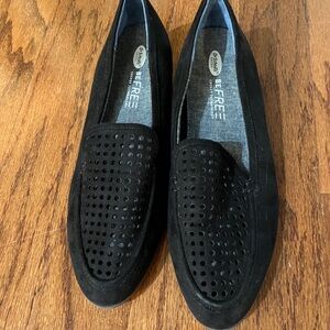 Dr. Scholl's Black Perforated Loafers